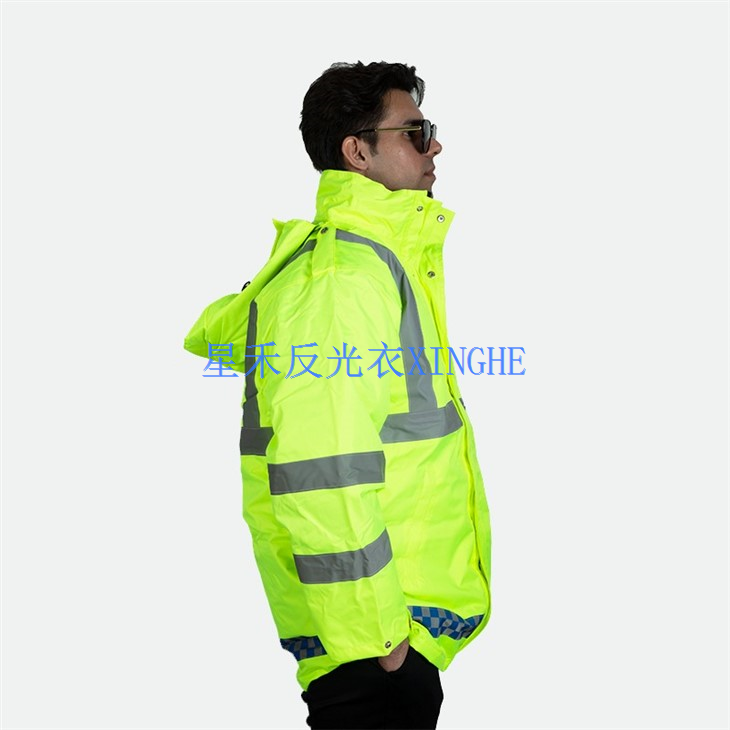 High Visibility Reflective Winter Bomber Jacket