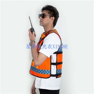 Строителна оранжева светлоотразителна жилетка