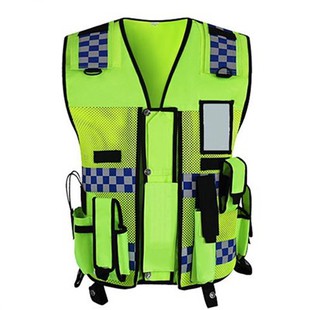 Полицейска светлоотразителна жилетка с повишена видимост