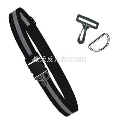 Отразяващ еластичен колан или пояс, светещ колан в стил милитари наследство, регулируем