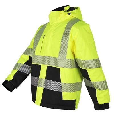 Жълто водоустойчиво предпазно яке Hi Vis